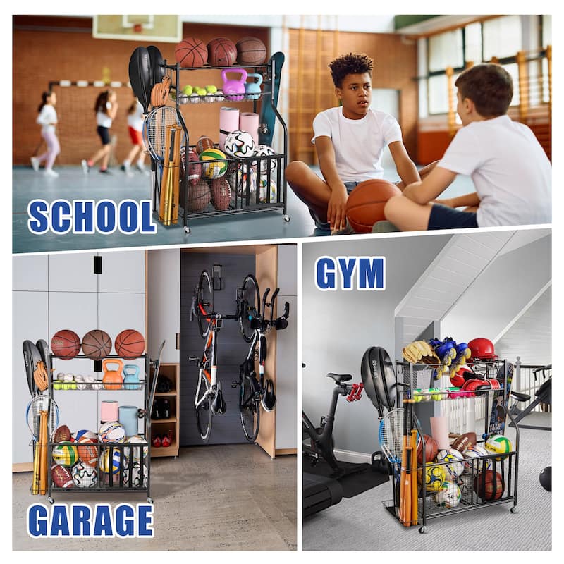 Sport Rack Sports Equipment Garage Organizer Sport Storage