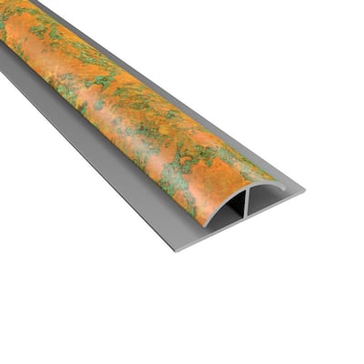 FASÄDE 47 in. Decorative Vinyl Divider Trim Copper Fantasy (5 Pack) - 5 Pack