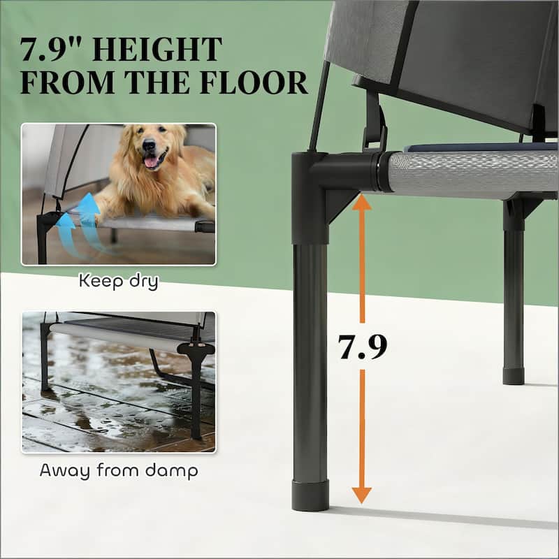 Raised Pet Cot,Elevated Portable Dog Cot