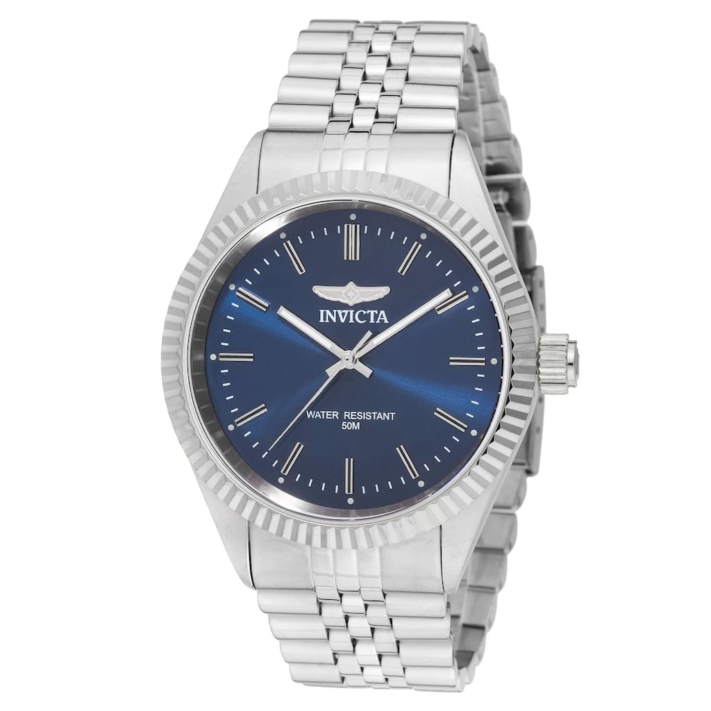 Invicta Men's 49314 Specialty Quartz 3 Hand Blue Dial Watch