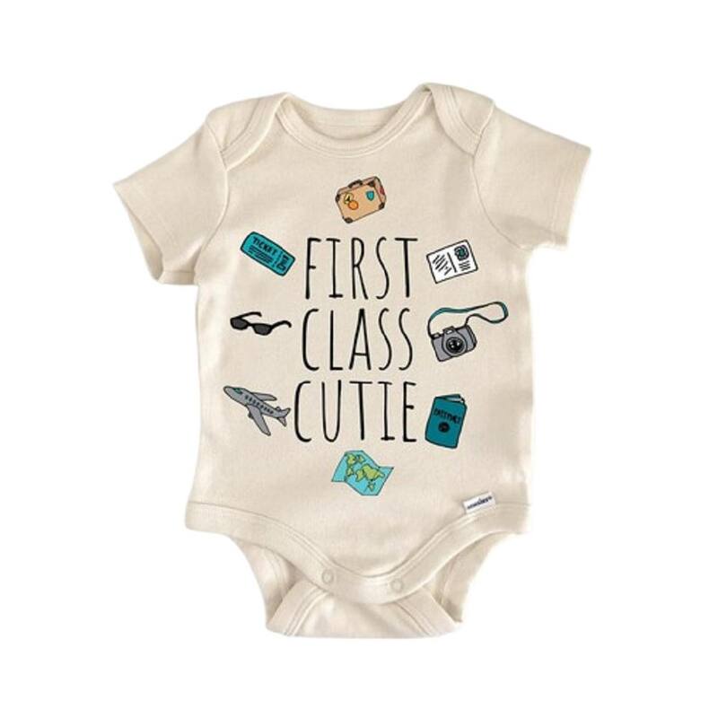 Travel Airplane Adventure - Baby Boy Girl Clothes Infant Bodysuit Funny Cute Newborn - White - 0-3M