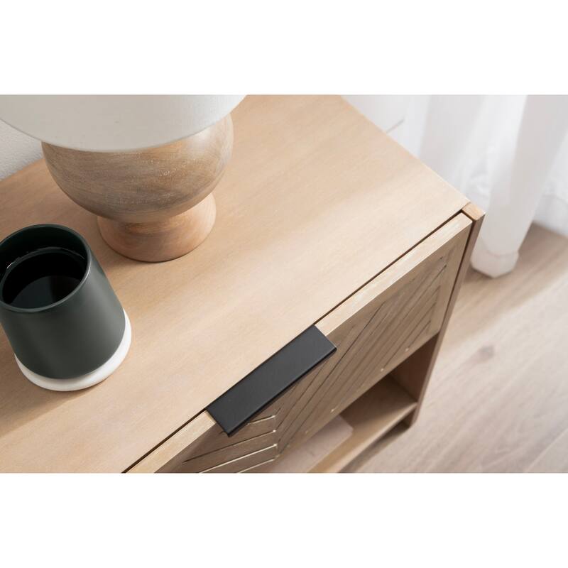 Kate and Laurel Mezzeta Wood Side Table