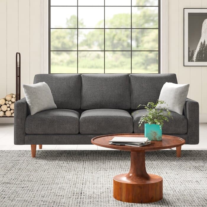 Craigmont 71.7'' Square Arm Sofa - Grey