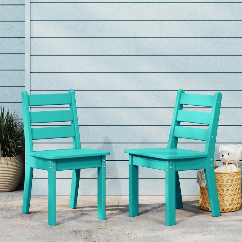 Polytrends Garden Party Kids Outdoor Dining Chair (Set of 2)