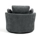 preview thumbnail 49 of 80, Upholstered Accent Swivel Barrel Armchair Club Chair with Pillows