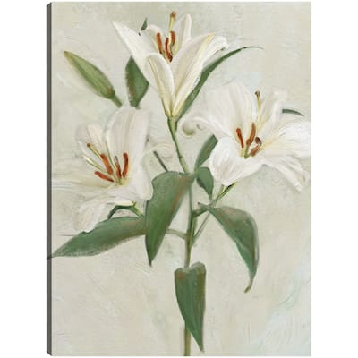 Lys Blancs II By Studio Arts Canvas Art Print