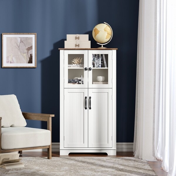 Buffet Cabinet White Storage Sideboard for Bathroom Living Room Bed Bath Beyond 35552427