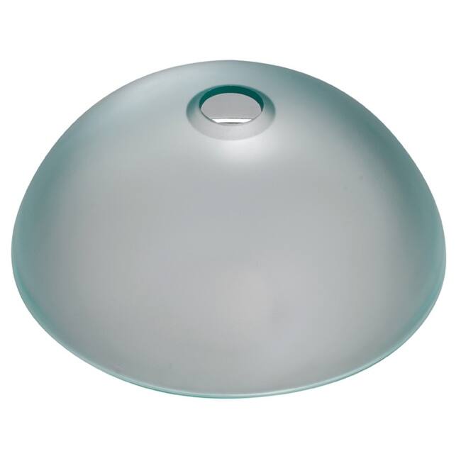 Kraus 14" Frosted Glass Vessel Bathroom Sink - Includes Pop-Up Drain