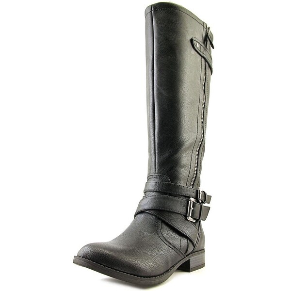Indigo Rd. Cherish Wide Calf Women Round Toe Synthetic Black Knee High Boot