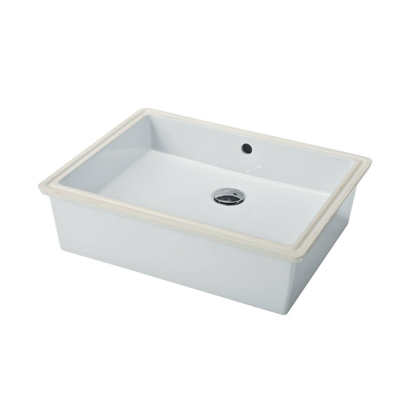 Shop Bissonnet 27140 Area Boutique Cubic 18 9 10 Bathroom Sink With Overflow And Basin Clamp Kit White Overstock 16930870