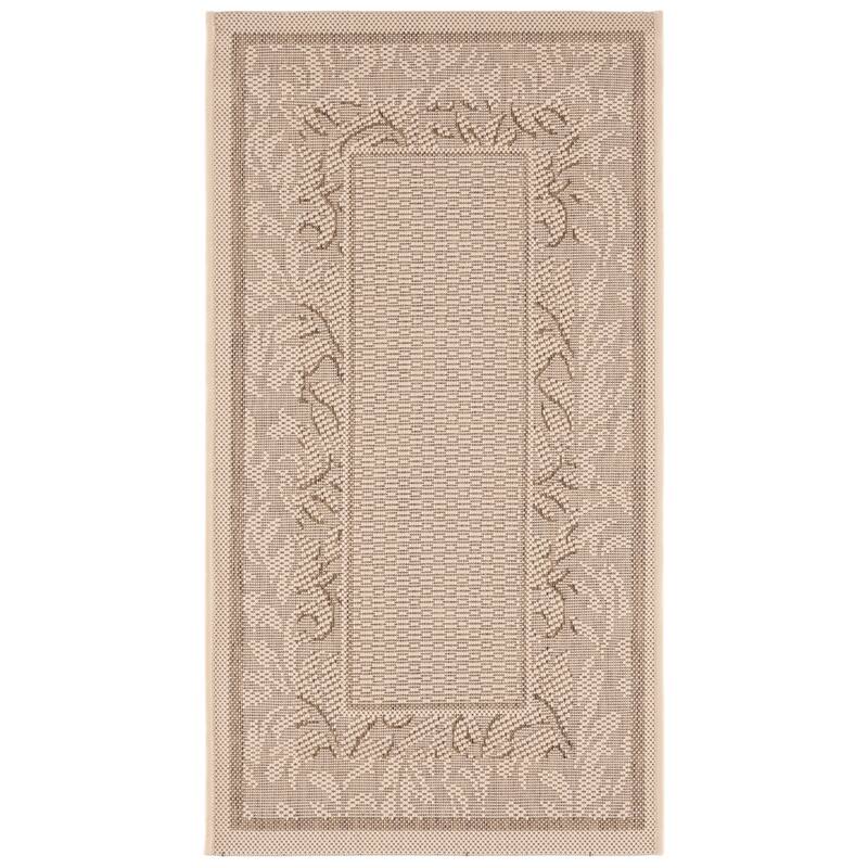 SAFAVIEH Courtyard Irmhilde Indoor/ Outdoor Waterproof Patio Backyard Rug - 2' x 3'7" - Natural/Brown