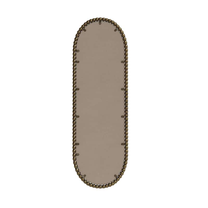 Antique Effect Iron Art Oval Retro Wall Hanging Mirror
