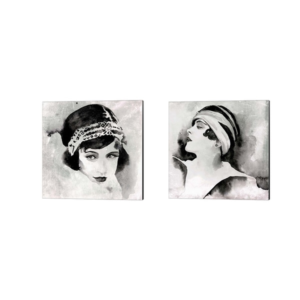 Jennifer Parker 'Les Yeux Noir' Canvas Art (Set of 2). Opens flyout.