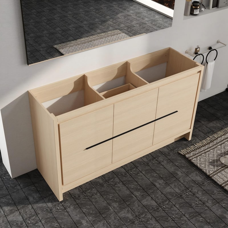 Malwee 24"/30"/36"/48"/60" Bathroom Vanity Without Sink, FreeStanding Vanity Cabinet with Soft Close Door and Drawer