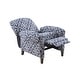 preview thumbnail 2 of 11, Madison Park Kirby Solid Wood Upholstered Push Back Recliner Chair with Rolled Arms