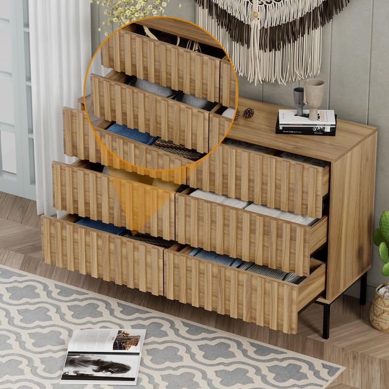 6 Drawers Chest Of Dresser Storage Tower Cabinet Bedroom Organizer