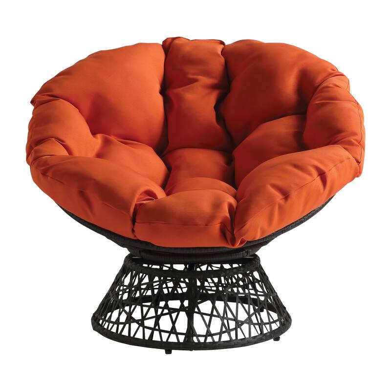 The Curated Nomad Avoca Woven Wicker Papasan Chair
