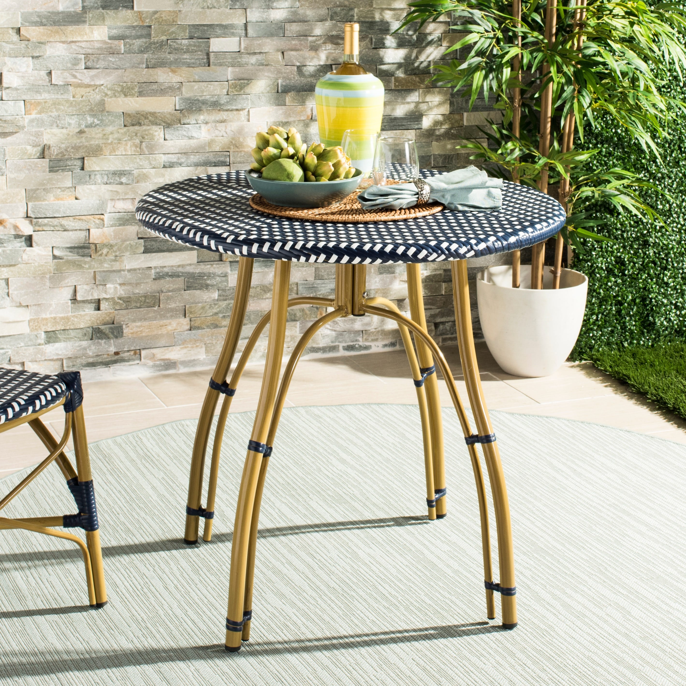 Sidford rattan bistro hot sale table