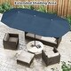 preview thumbnail 9 of 58, Gymax 13 FT Double-sided Patio Umbrella Outdoor Large Twin Size