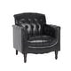 preview thumbnail 61 of 69, Tufted Vegan Leather Accent Chair Upholstered Armchair