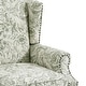 preview thumbnail 14 of 134, 2 Set Traditional Patterned Wingback Accent Chairs with NailHead