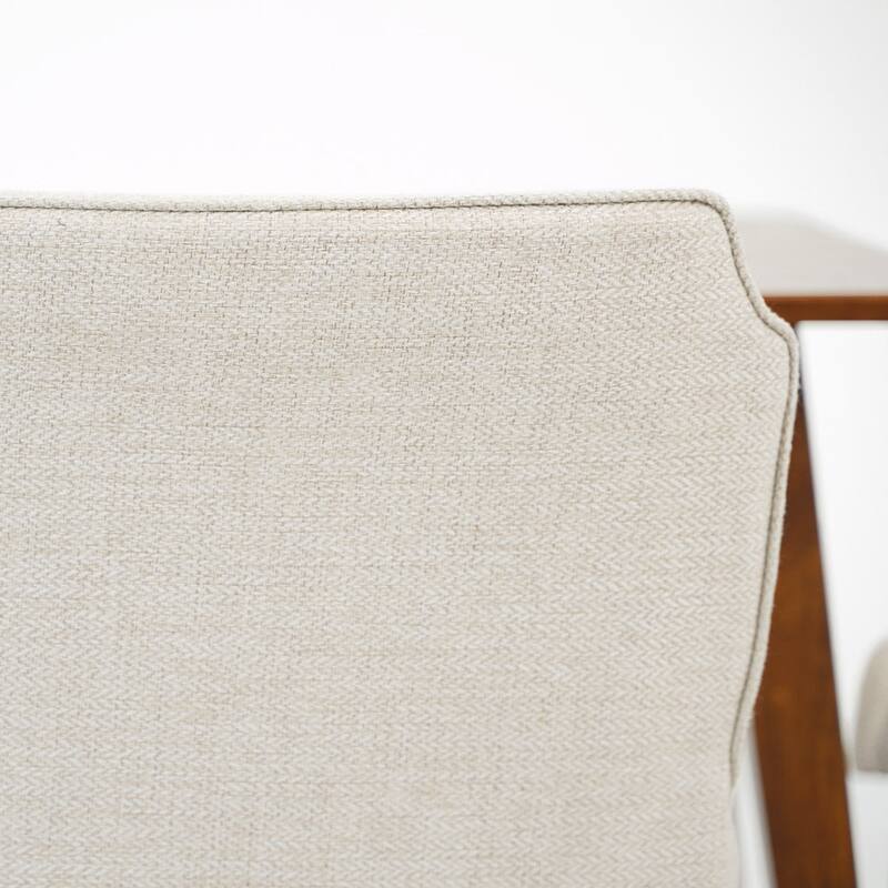 GDFStudio - Ellis Modern Upholstered Dining Chair with Full-Back Support & Linen Fabric, Set of 2 - 18.9"