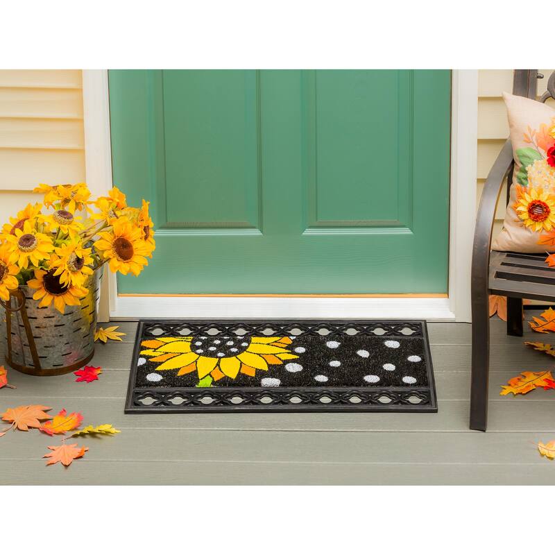 28 in. x 9 in. Polka Dot Sunflower Kensington Switch Mat