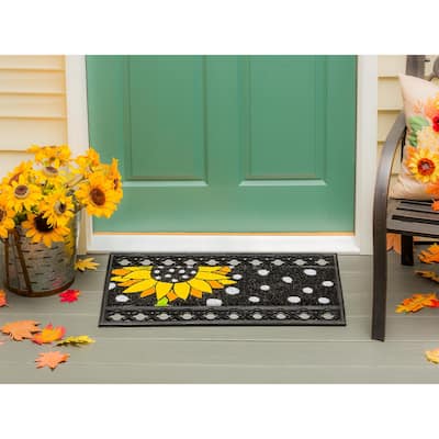 28 in. x 9 in. Polka Dot Sunflower Kensington Switch Mat
