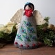 preview thumbnail 2 of 7, Handmade Felt Angel Tree Topper/Tabletop Décor, Turquoise