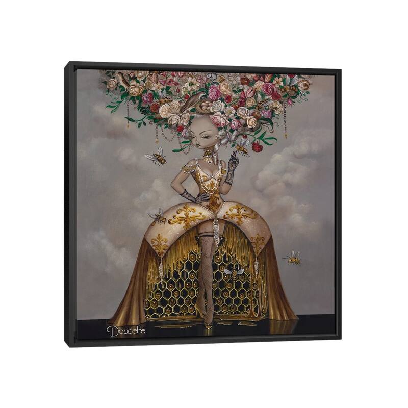 iCanvas "A Taste Of Honey" by Bob Doucette Framed Canvas Print - Black - 37x37