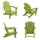 preview thumbnail 34 of 68, Laguna Poly Folding Adirondack Chair (Set of 4) Lime