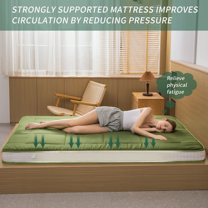 Padded Japanese Roll Up Floor Futon Mattress