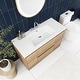 preview thumbnail 3 of 152, Floating Bathroom Vanity with Integrated Resin Top