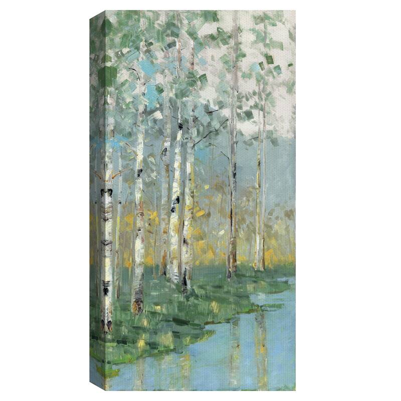 Birch Reflections III, IV by Sally Swatland Canvas Art Prints