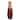 31.5 inch Tall Handcrafted Bamboo Floor Vase, Burgundy and Natural Finish, Decorative Accent, Large Bamboo Floor Vase