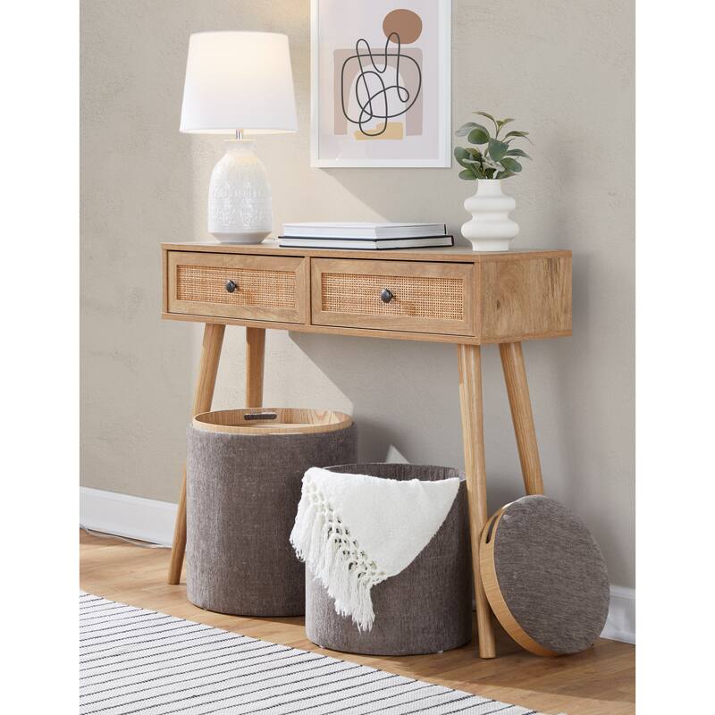 Carson Carrington Astrid Tray Top Nesting Ottoman Set
