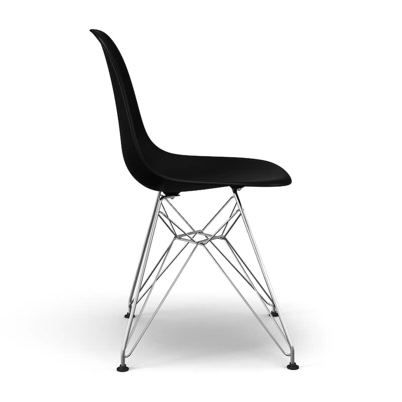 Paris Eiffel Dining Chairs Chrome Base
