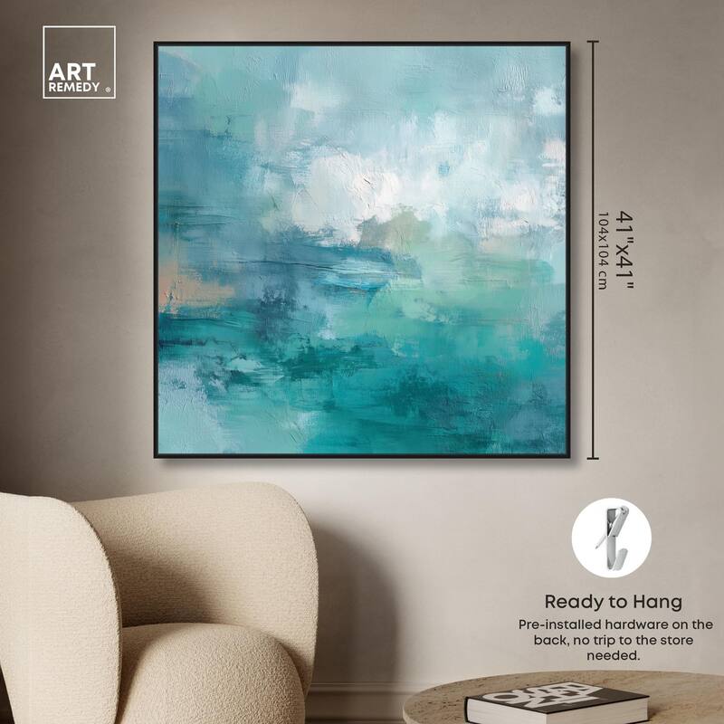 Green Blue II Canvas by Art Remedy
