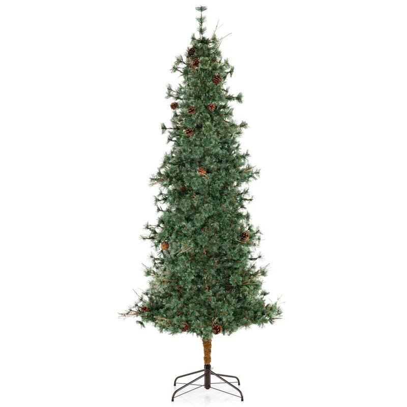 Costway 6/7/8 FT Artificial Christmas Tree with 370/502/702 Branch & - Green - See Details