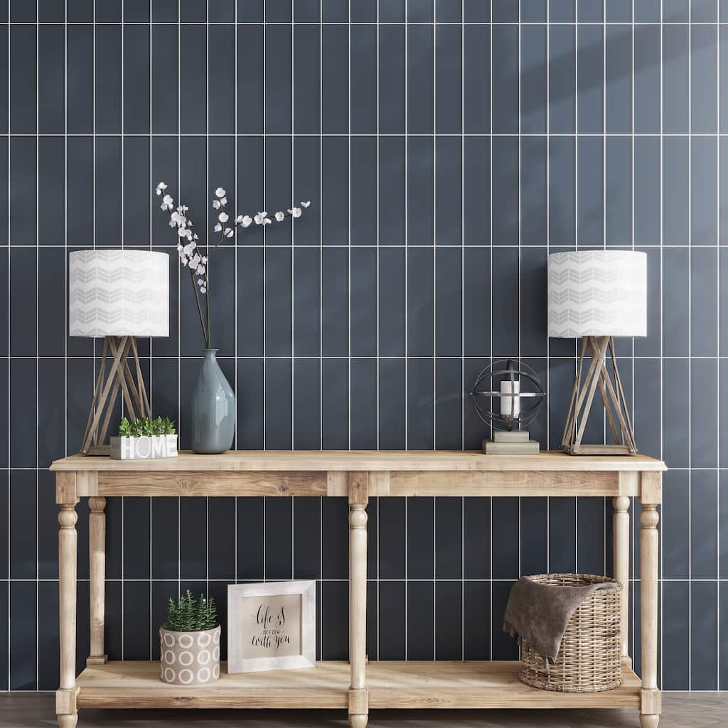 Apollo tile 3" x 12" Colorway Matte Coin Gray Glass Tile (5 sq ft/case) - 20 Pack