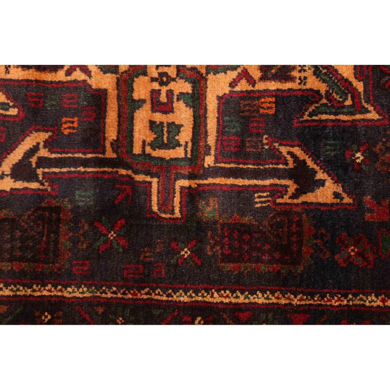 ECARPETGALLERY Hand-knotted Teimani Black Wool Rug - 3'7 x 6'4