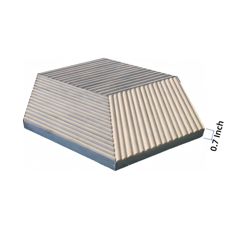 Hexagon OL Textured Finished Natural Stone 3D Fluted Marble Tile for Wall, 1 Box 12 PCS