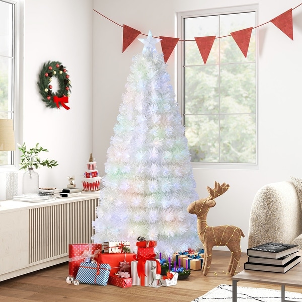6 foot fiber outlet optic christmas tree