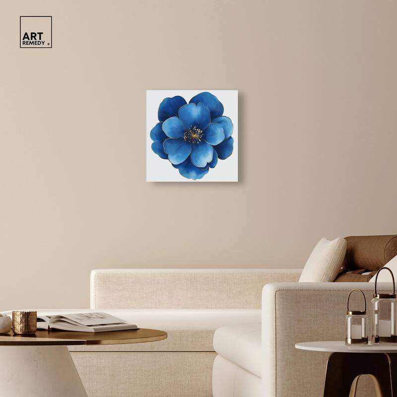 Blue Brilliance I Canvas by Art Remedy, Gallery Wrapped