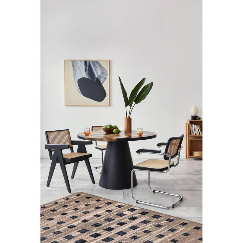 ECARPETGALLERY Hand-knotted Legacy Grey Silk, Wool Rug - 5'8 x 7'10