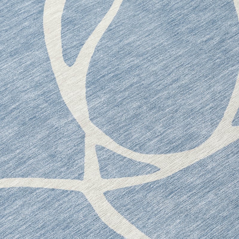 HomeRoots Abstract Transitional Rectangle Outdoor Rug