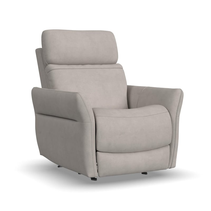 Artemis Dove Power Rocking Recliner with Power Headrest, Lumbar, Heat & Massage by Flexsteel