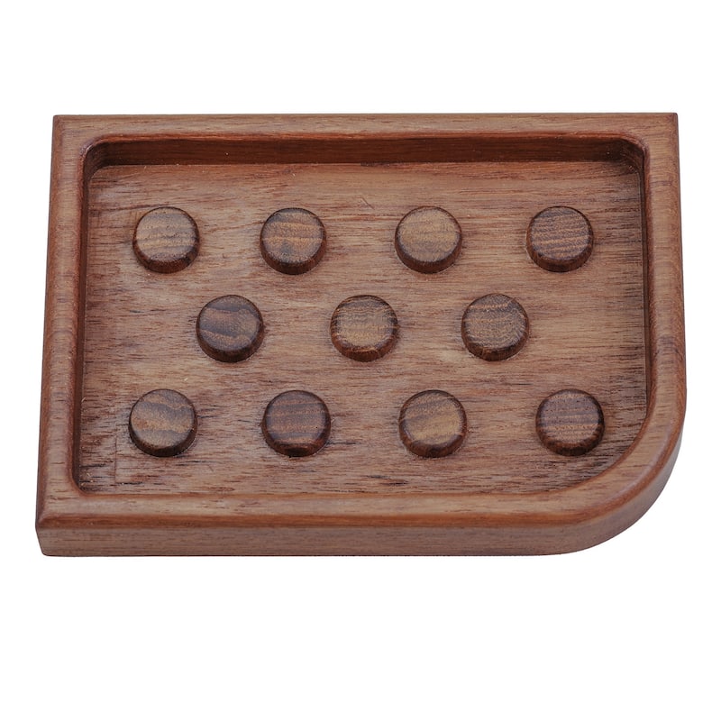 Designer Genuine Teak Soap Dish - 0.75" 5.50" X 3.78"
