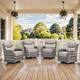 Option Grey Wicker Grey Cushion