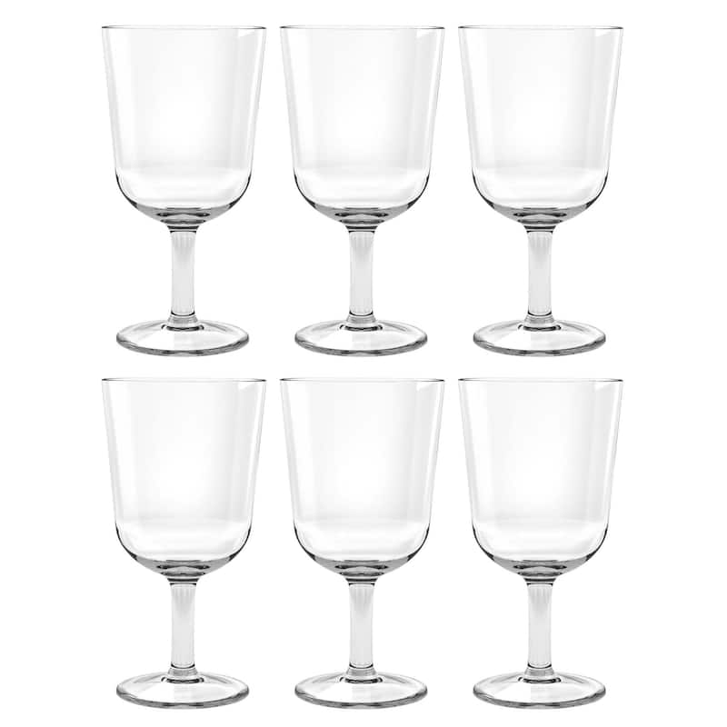 Abode Homewares Tritan ™ Simple Wine, Clear, 16 oz. Set of 6